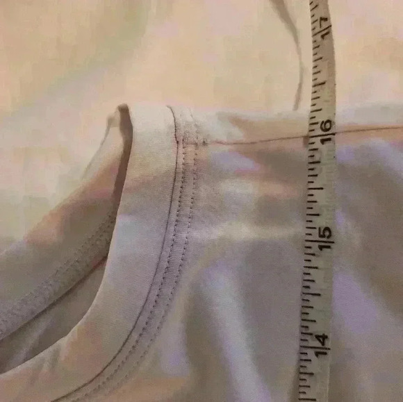 Athleta Tank Top light pink cream white running yoga gym Sleeveless crewneck - Picture 8 of 9